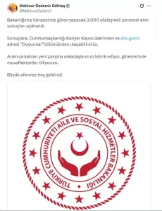 3 Bin Sözleşmeli Personel Alım Sonuçları Açıklandı
