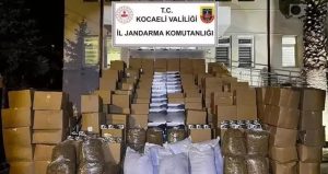 6 Milyon TL’lik kaçak tütün yakalandı