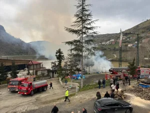 Akçaabat’ta Restoran Yangını
