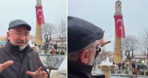 AKP’li belediye başkanı saat kulesine bayrak asmak isterken hastanelik oldu