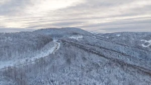 Alaçam’da Kar Manzarası