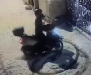 Amasya’da Drift Yapan Motosikletli