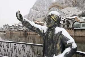 Amasya’da Kar Yağışı Etkili