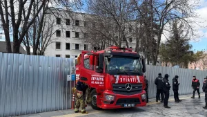 Ankara’da İşçi Konteynerlerinde Yangın