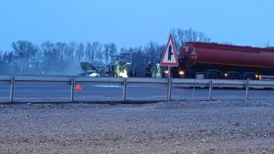 Ankara’da seyir halindeki araçta yangın