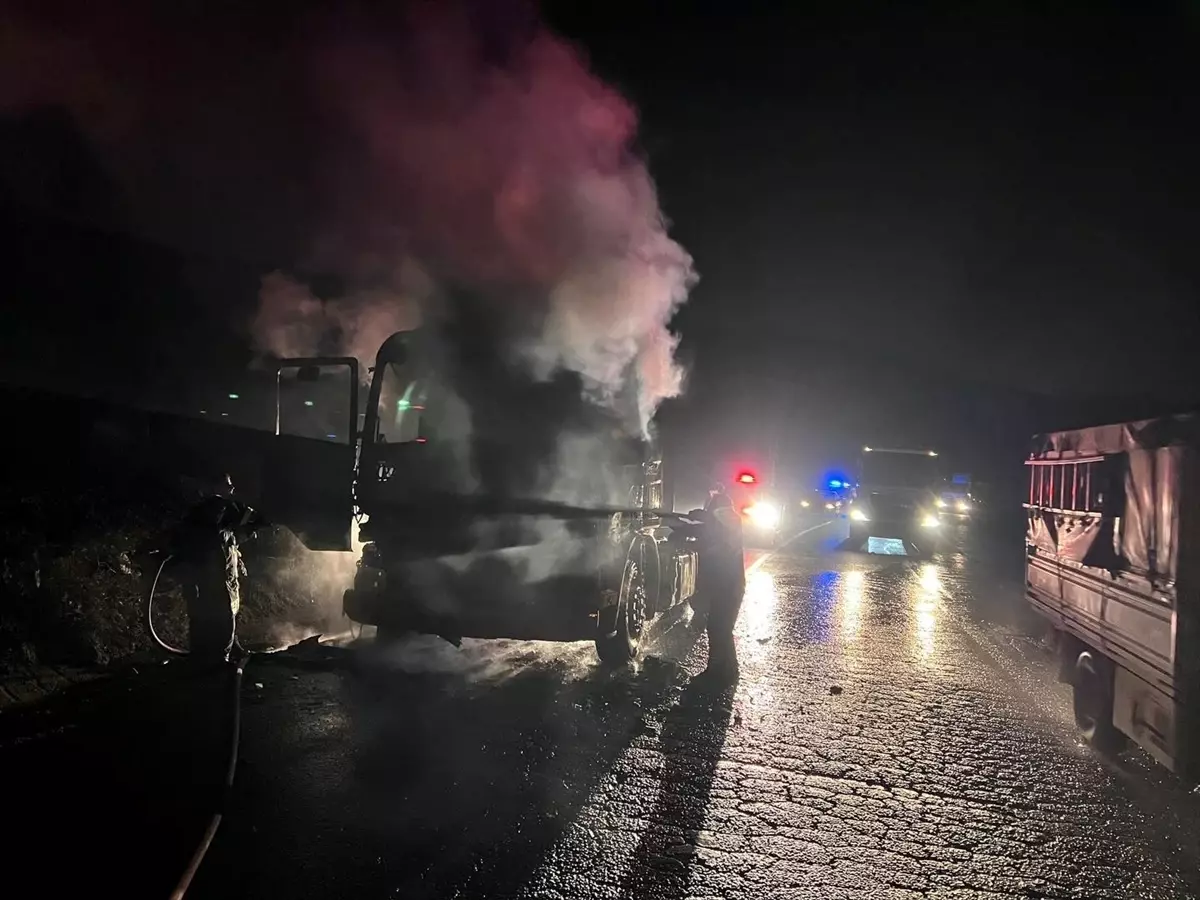 Antakya’da Tır Yangını