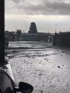 Aydın’da Sağanak Yağış Hayatı Olumsuz Etkiledi