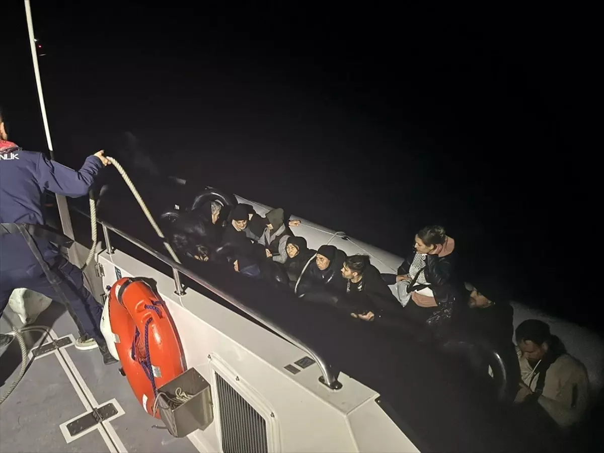 Ayvacık’ta 34 Düzensiz Göçmen Yakalandı