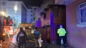 Bafra’da Yangın Paniği