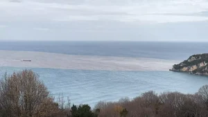 Bartın Irmağı’nda Eriyen Kar Suları Denizi Kirletti