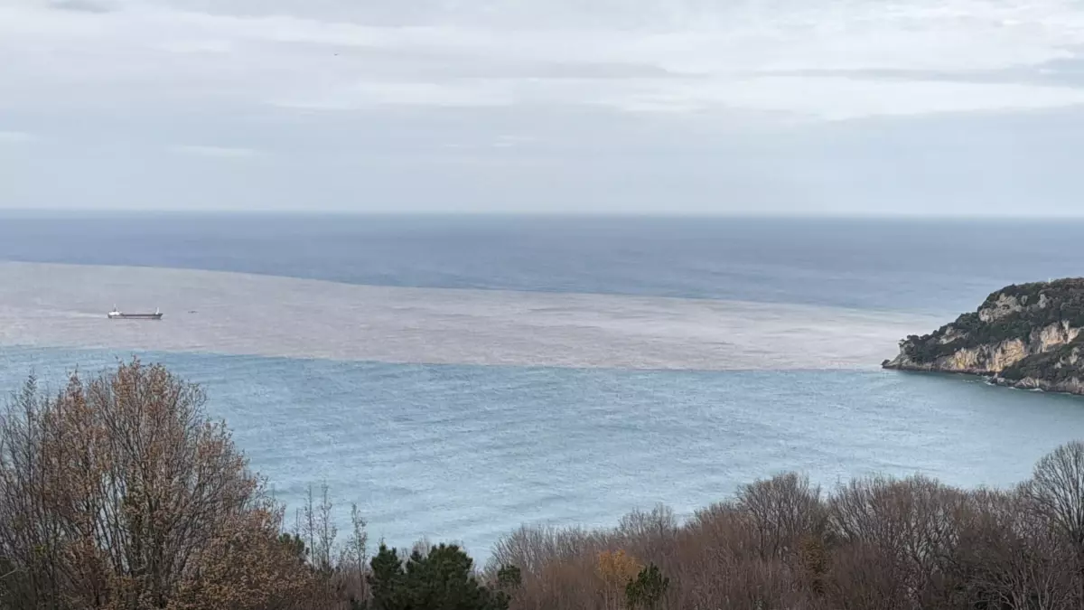 Bartın Irmağı’nda Eriyen Kar Suları Denizi Kirletti