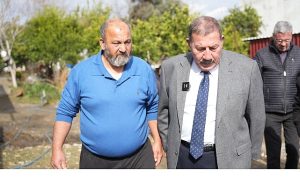 Başkan Fevzi Topuz’dan Evi Yanan Aileye Konteyner ve Ev Tadilatı Sözü
