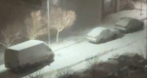 Başkent yeni yılda beyaza büründü