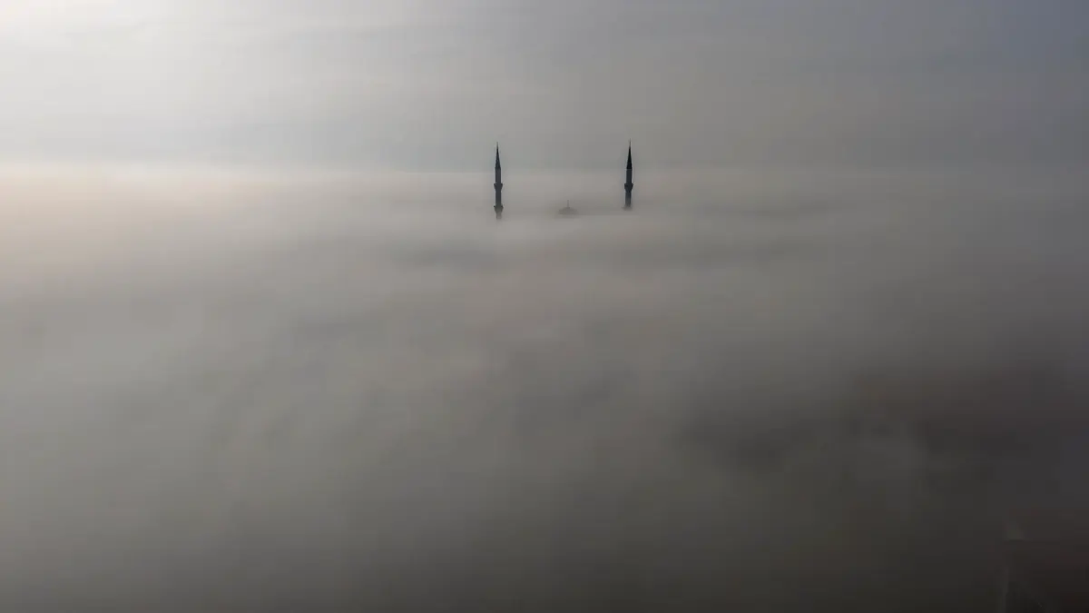 Batman’da Yoğun Sis Manzaraları