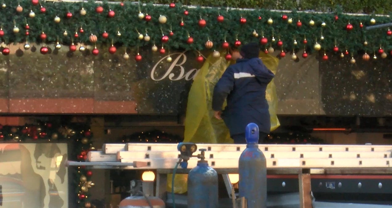 Baylan Pastanesi’nin kaçak bölümlerinin yıkımına başlandı