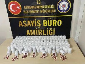 Bergama’da Uyuşturucu Ecza Yakalandı