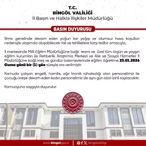 Bingöl’de Eğitime Kar Engeli