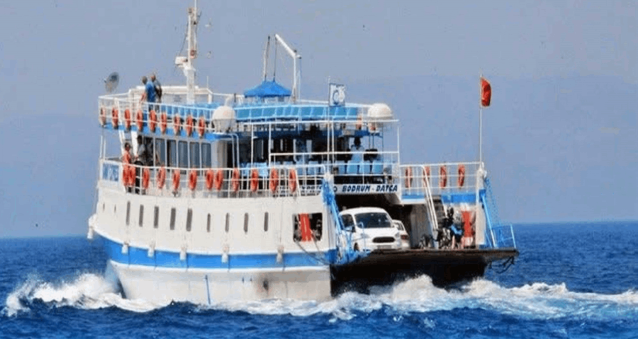 Bodrum’da feribot seferlerini iptal edildi