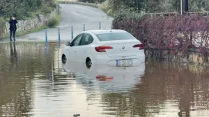 Bodrum’da Şiddetli Yağış: 44,2 kg Su Düştü