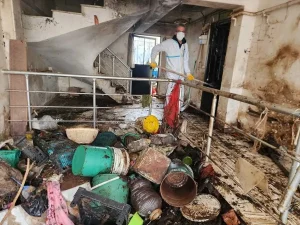 Bursa’da 2 Katlı Evden 9 Kamyon Çöp Çıkarıldı