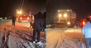 Bursa’da Oylat Kaplıcaları yolunda 20 araç mahsur kaldı