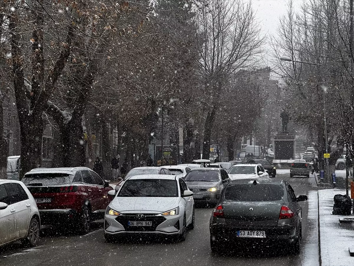 Çankırı’da Kar Yağışı Etkili