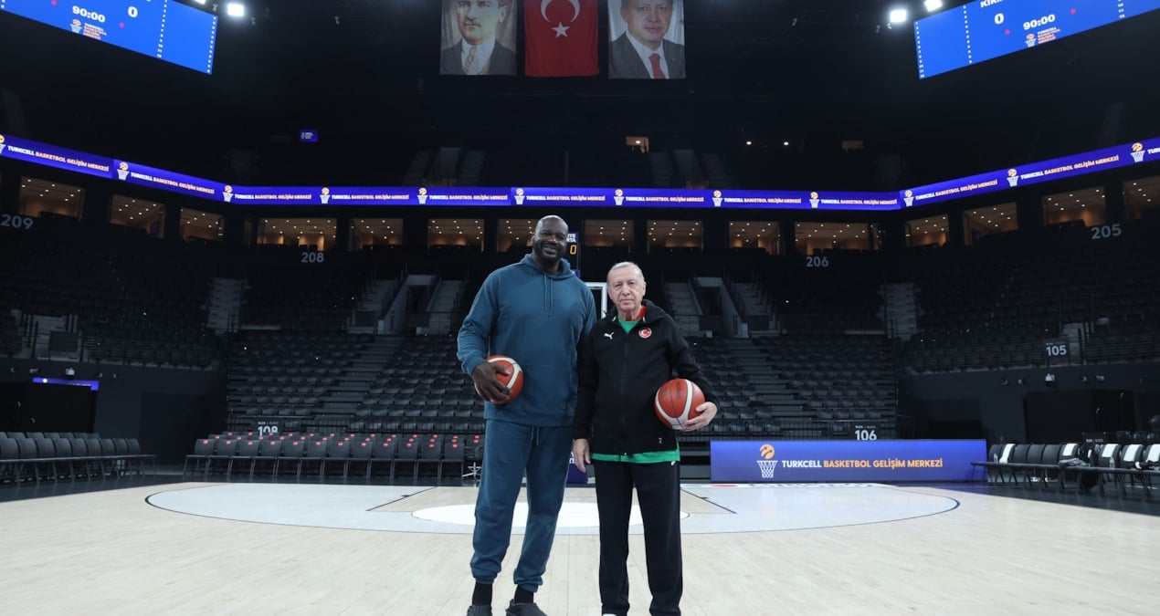 Cumhurbaşkanı Erdoğan, NBA efsanesi Shaquille O’Neal ile bir araya geldi