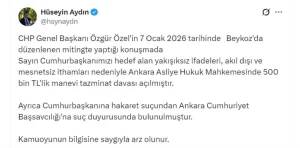 Cumhurbaşkanı Erdoğan’dan Özgür Özel’e 500 bin liralık tazminat davası