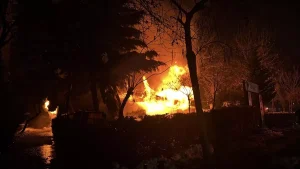 Diyarbakır’da Kafede Yangın