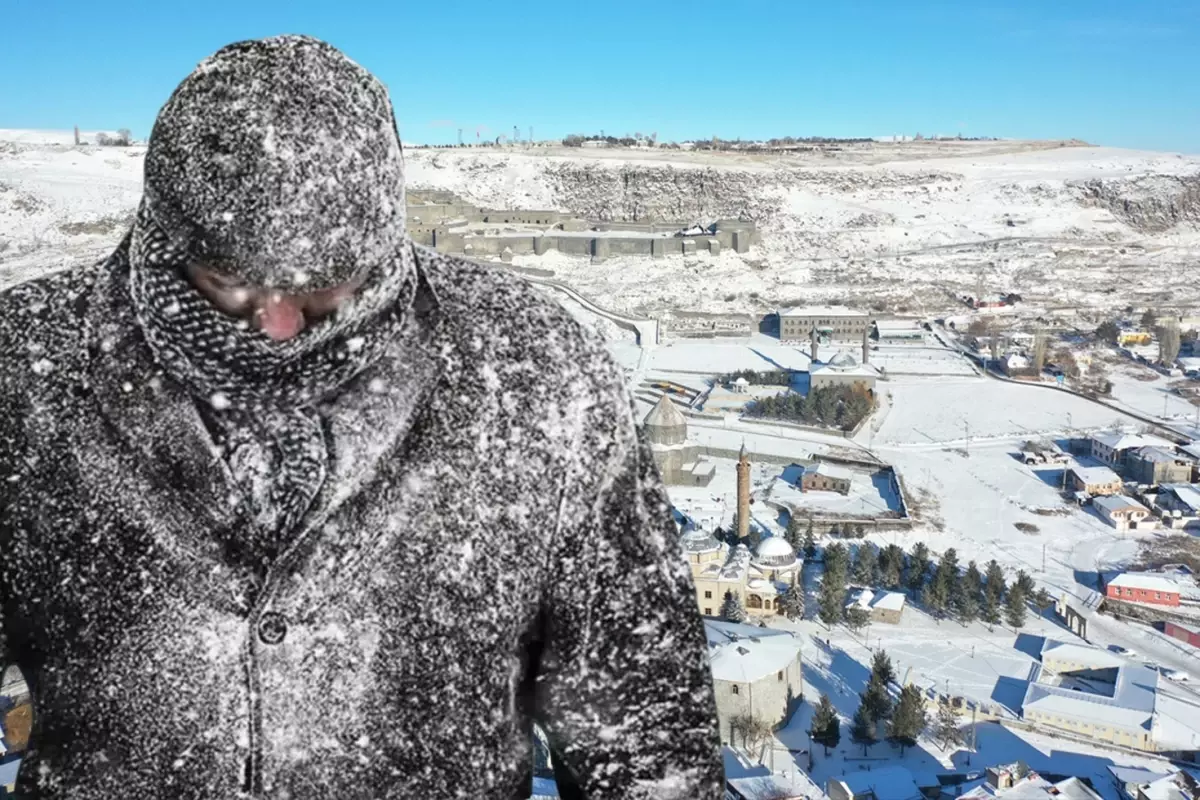 Doğu Anadolu ili buz kesti! Termometre eksi 28’i gösterdi