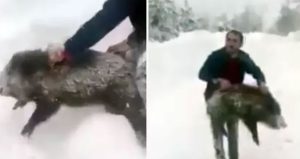 Dünya ağzında sigarasıyla domuz yakalayan Sinoplu Yılmaz’ı konuşuyor