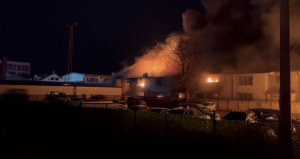 Düzce’de fabrika yangını