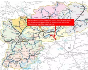 Elazığ-Diyarbakır Yolu Ağır Taşılara Kapandı