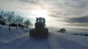 Elazığ’da Kar Yağışı 482 Köy Yolunu Kapattı