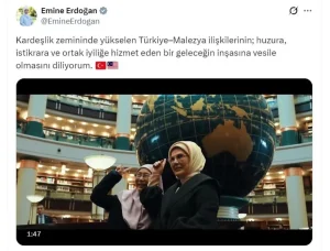 Emine Erdoğan’dan Malezya Başbakanının eşi ile yaptığı ziyaretlerden paylaşım