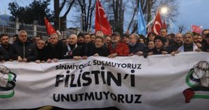 ‘Erdoğan’dan sonrası kavgası’ mitinge yansıdı: Filistin mitinginde gözler onları aradı