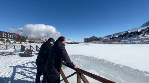 Ergan Dağı’ndaki Göl Buz Tuttu