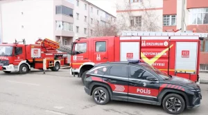 Erzurum’da karbonmonoksit gazından zehirlenmek üzere olan genci polis ve itfaiye kurtardı