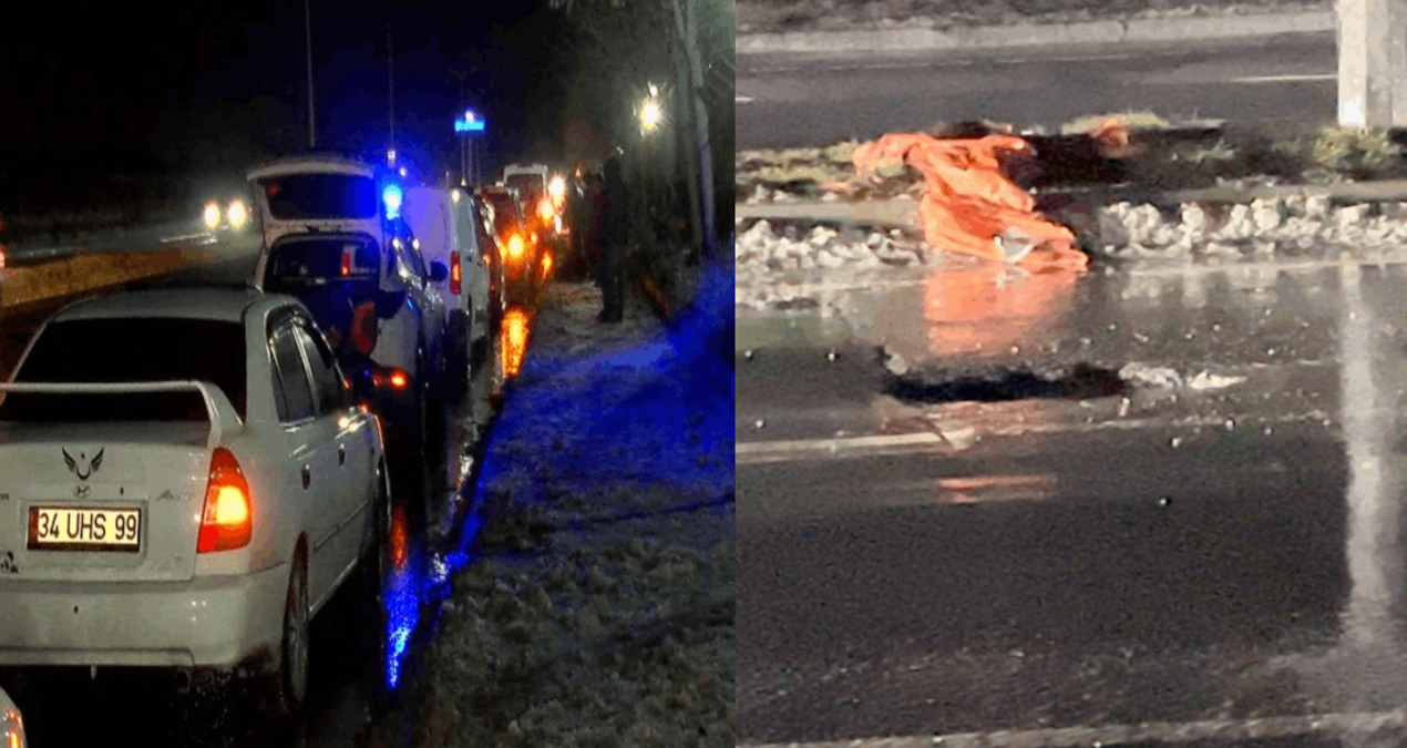 Esenler’de su dolu çukura giren 30 aracın lastiği patladı