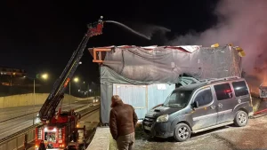 Eskişehir’de Marangoz Atölyesinde Yangın