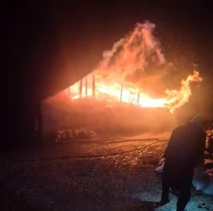 Feke’de Kömür Sobasından Yangın Çıktı