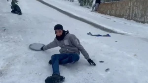 Gaziantep’te Çocuklar Kar Eğlencesi Yaşıyor