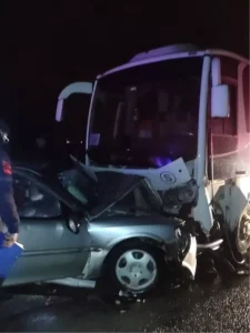 Gönen’de Trafik Kazası: 1 Ölü, 8 Yaralı