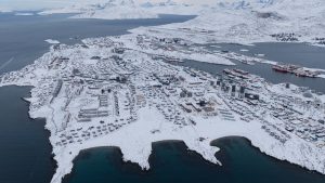 Grönland adası, havadan görüntülendi