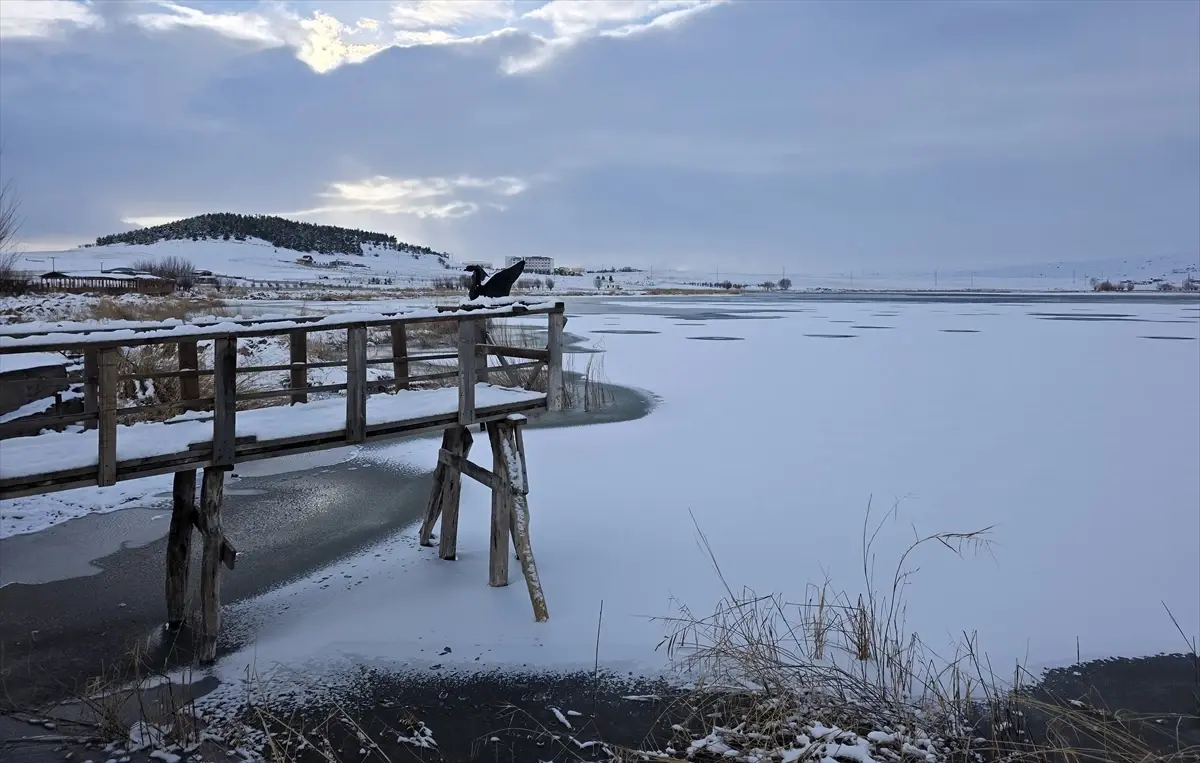 Hafik Gölü Kısmen Dondu