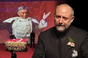 Haldun Dormen’e veda eden Halit Ergenç gözyaşlarına boğuldu