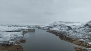 Ilısu Barajı Karla Kaplandı