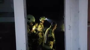 İnegöl’de 3 Katlı Binada Yangın