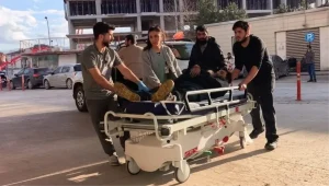 İnegöl’de Çatıdan Düşen Adam Hastaneye Götürüldü