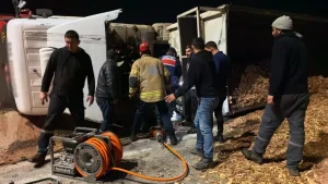 İnegöl’de TIR Kazası: Sürücü Hayatını Kaybetti